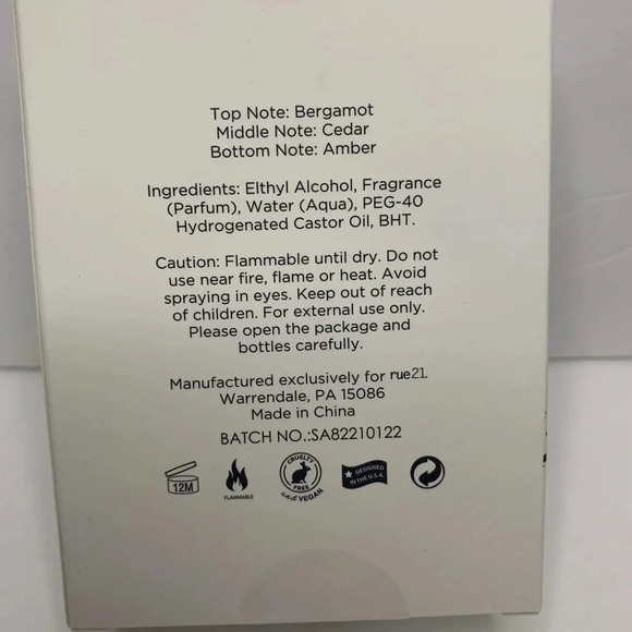 Rue21 Culture Fragrance 1.7 Fl. Oz. Discontinued Limited Edition New - Picture 6 of 8